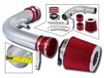 Ford F250 1997-1999 Polished Short Ram Intake with Red Air Filter