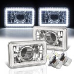 Chevy Celebrity 1982-1986 White LED Halo LED Projector Headlights Conversion Kit