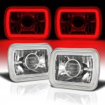 1989 Chevy Astro Red Halo Tube Sealed Beam Projector Headlight Conversion