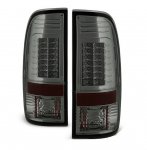 2009 Ford F350 Super Duty Smoked LED Tail Lights