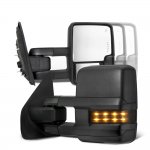 Ford F250 Super Duty 2008-2016 Tow Mirrors Smoked LED Lights Power Heated