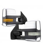 Ford F350 Super Duty 2008-2016 Chrome Tow Mirrors Smoked Switchback LED DRL Sequential Signal