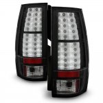GMC Yukon XL 2007-2014 Black LED Tail Lights