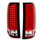 2007 Chevy Silverado 3500HD LED Tail Lights Red and Clear