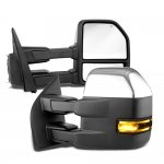 Ford F150 2004-2008 New Chrome Towing Mirrors Power Heated Smoked LED Signal Puddle Lights