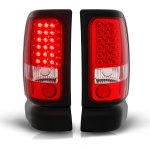 Dodge Ram 3500 1994-2002 LED Tail Lights Red and Clear