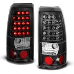 2000 GMC Sierra 2500 LED Tail Lights Black
