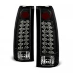 GMC Sierra 3500 1988-1998 Black LED Tail Lights