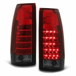 Chevy Blazer Full Size 1992-1994 Red and Smoked LED Tail Lights