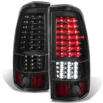 2000 GMC Sierra 2500 Black Full LED Tail Lights