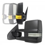 GMC Yukon 2007-2014 Power Folding Tow Mirrors Smoked Switchback LED DRL Sequential Signal