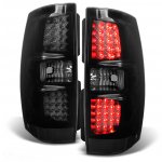 Chevy Tahoe 2007-2014 Black Smoked LED Tail Lights