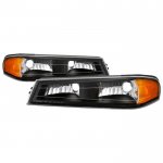 2012 Chevy Colorado Black Front Bumper Lights