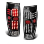 2002 Chevy Avalanche Black LED Tail Lights