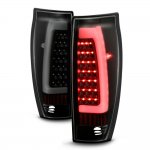 2002 Chevy Avalanche Black Smoked LED Tail Lights Tube