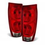 2004 Chevy Avalanche Red and Clear Tail Lights