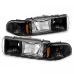 1996 Chevy Impala Black Euro Headlights with LED