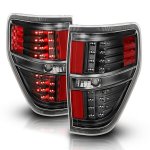 2012 Ford F150 Black LED Tail Lights