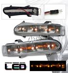2000 Mercedes Benz S Class Smoked Side Mirror LED Turn Signal Light
