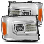 GMC Sierra 2007-2013 Projector Headlights LED DRL Dynamic Signal Activation