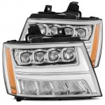 Chevy Avalanche 2007-2013 LED Quad Projector Headlights DRL Dynamic Signal Activation