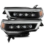 2018 Toyota 4Runner Glossy Black LED Quad Projector Headlights DRL Dynamic Signal Activation