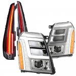 2013 Cadillac Escalade DRL Projector Headlights Full LED Tail Lights Conversion