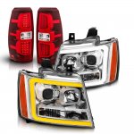 Chevy Avalanche 2007-2013 DRL Projector Headlights LED Tail Lights