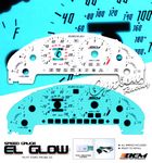 1997 Ford Probe GT Reverse Glow Gauge Cluster Face Kit
