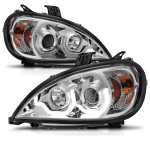 2007 Freightliner Columbia Clear Projector Headlights LED DRL