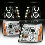 2003 Cadillac Escalade Clear Halo Projector Headlights with LED