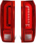 Ford F150 1989-1996 Red Tube LED Tail Lights