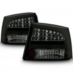 2008 Dodge Charger Black Smoked LED Tail Lights