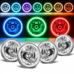 1969 Buick Special Color LED Halo Sealed Beam Headlight Conversion Remote