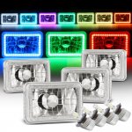 Chevy Suburban 1981-1988 Color Halo LED Headlights Kit Remote