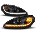 2006 Chevy Corvette Black Projector Headlights LED DRL Switchback