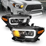 Toyota Tacoma TRD 2016-2023 Black Projector Headlights LED DRL Signals