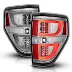 2012 Ford F150 Chrome LED Tail Lights Tube