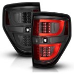 2012 Ford F150 Smoked LED Tail Lights Tube