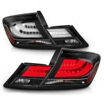 2015 Honda Civic Sedan Black Tube LED Tail Lights