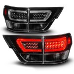 2012 Jeep Grand Cherokee Black Tube LED Tail Lights