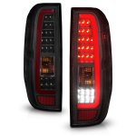 2008 Nissan Frontier Black Smoked Tube LED Tail Lights