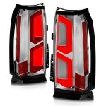 2018 Chevy Tahoe Chrome LED Tail Lights Tron Style