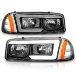 2000 GMC Yukon XL Black Headlights LED DRL