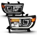 2008 Toyota Tundra Black Full LED Headlights
