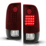 2001 Ford F550 Super Duty Tinted LED Tail Lights