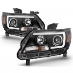 2021 Chevy Colorado Black Tube DRL Projector Headlights