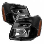 Chevy Equinox 2005-2009 Black Headlights