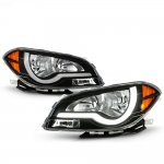 2011 Chevy Malibu Black Headlights LED DRL