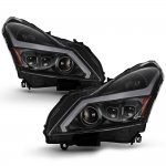 2012 Infiniti G37 Sedan Black Projector Headlights LED DRL Signals